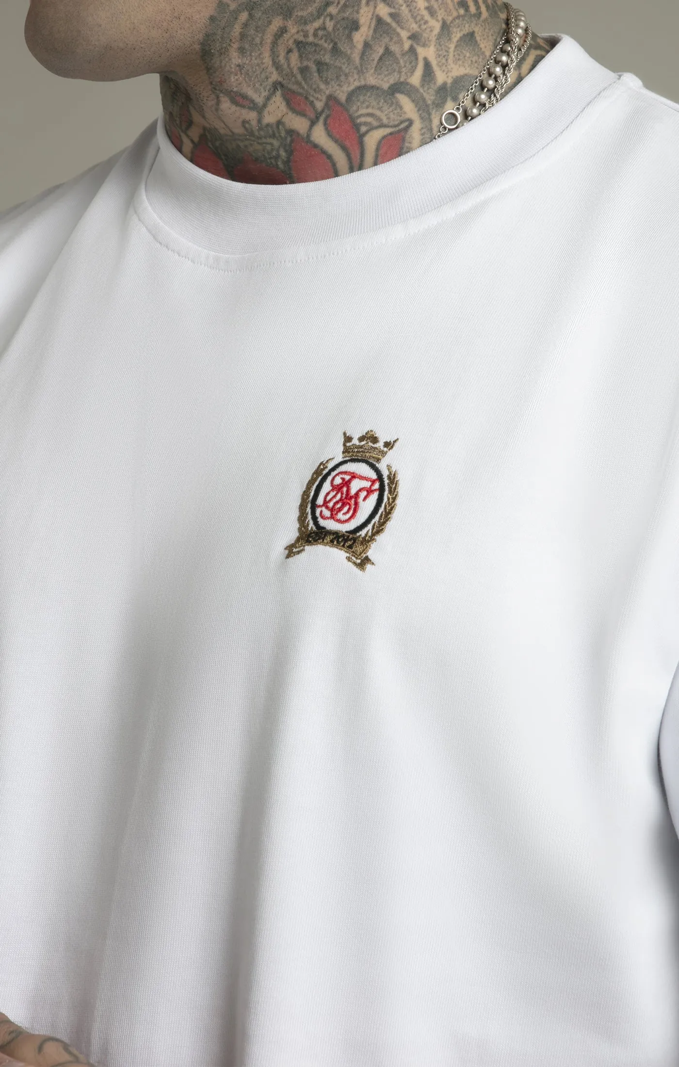 White Oversized T-Shirt sold by Siksilk product image thumbnail 3