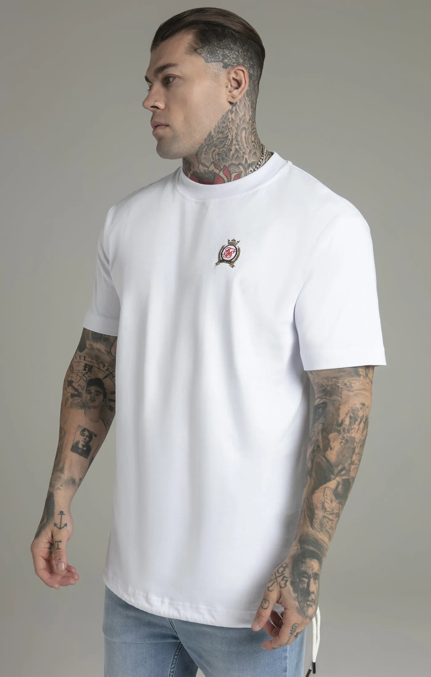 White Oversized T-Shirt sold by Siksilk