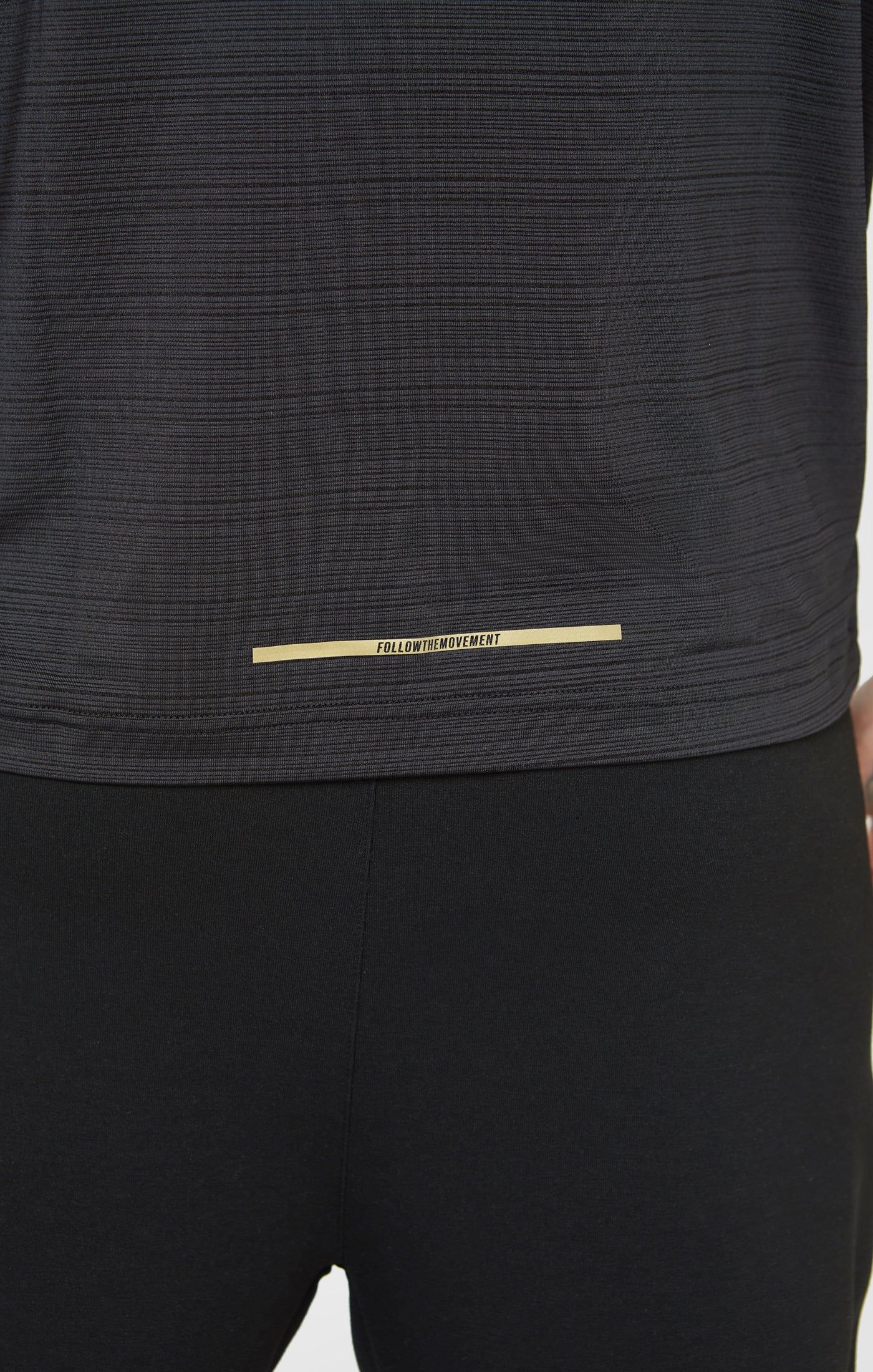 Black Sports Textured Look T-Shirt sold by Siksilk product image thumbnail 6