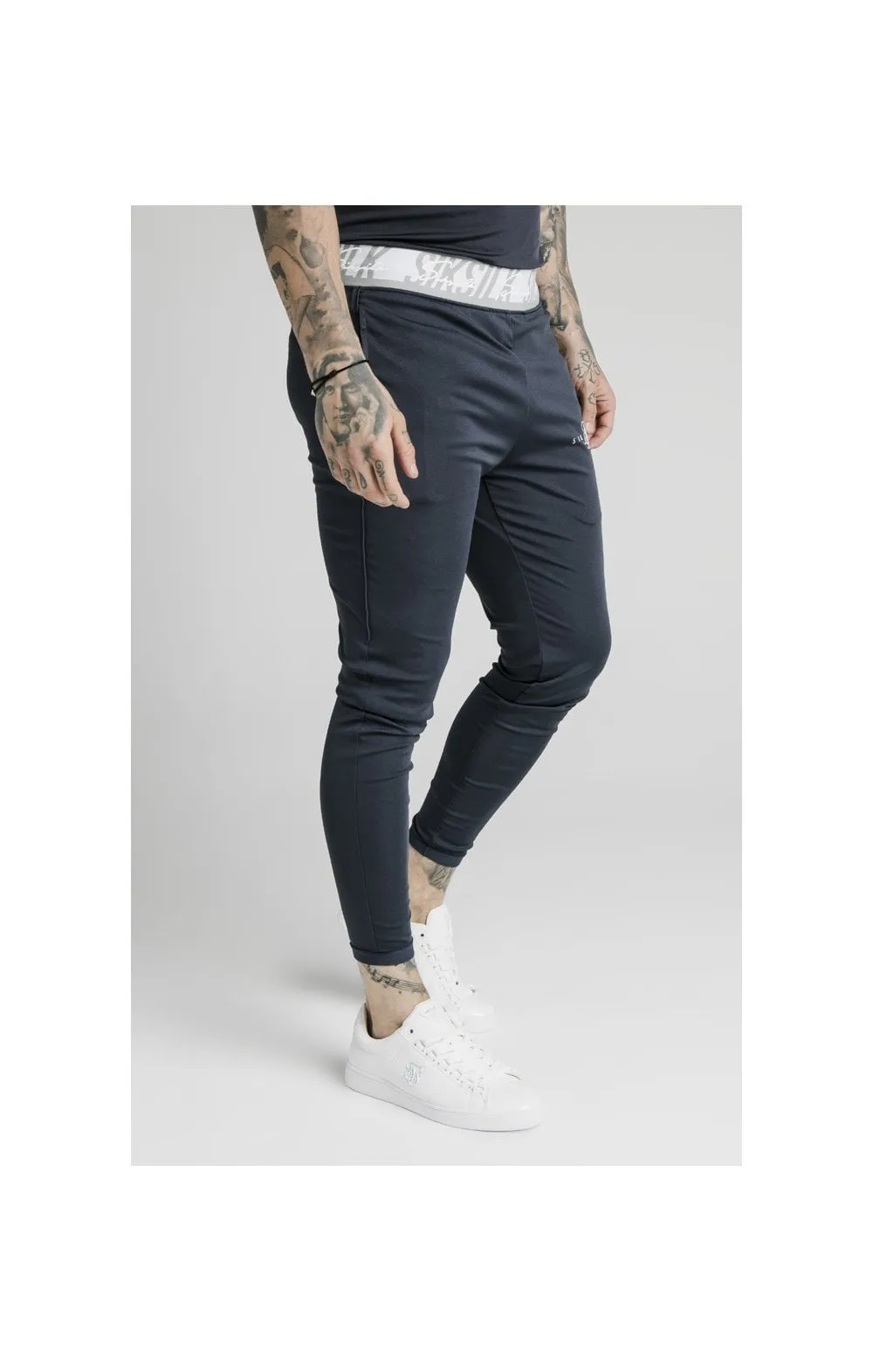 SikSilk Scope Tape Track Pant - Navy sold by Siksilk product image thumbnail 2