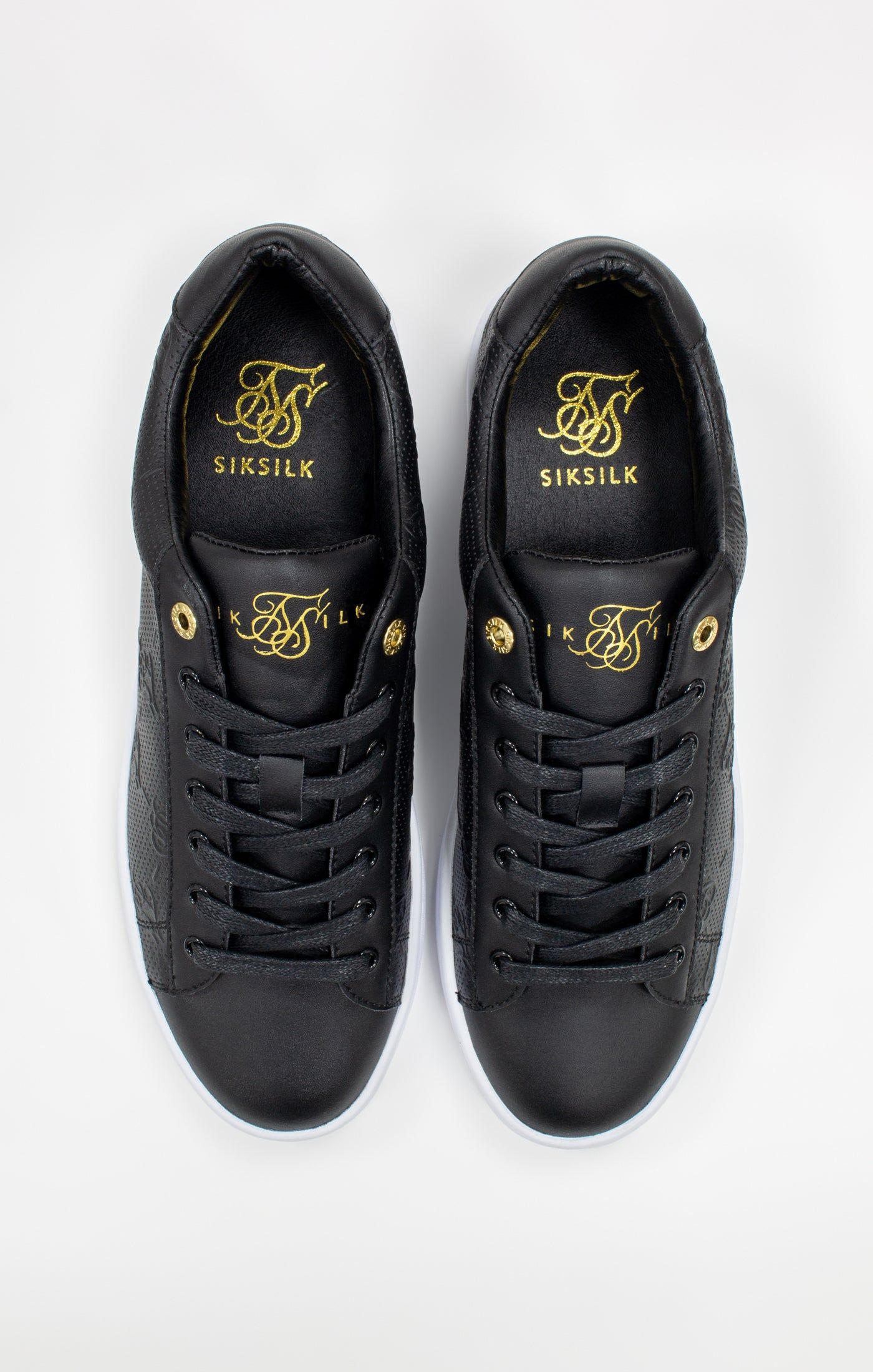 Black Casual Debossed Trainer sold by Siksilk product image thumbnail 6