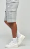 Grey Marl Essential Cargo Fleece Shorts sold by Siksilk