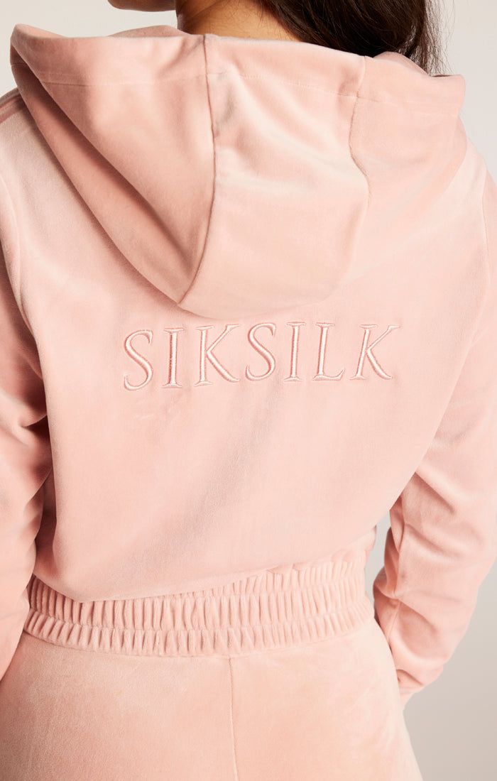 SikSilk Velour Embroidered Track Jacket - Pink sold by Siksilk product image thumbnail 9