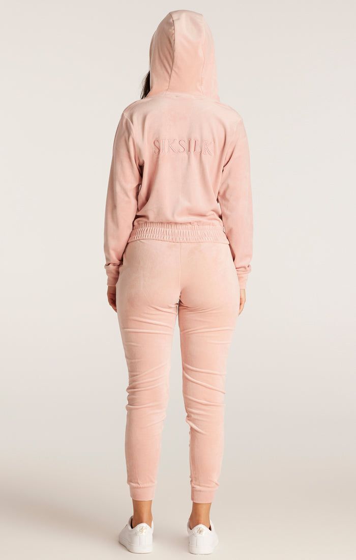 SikSilk Velour Embroidered Track Jacket - Pink sold by Siksilk product image thumbnail 6