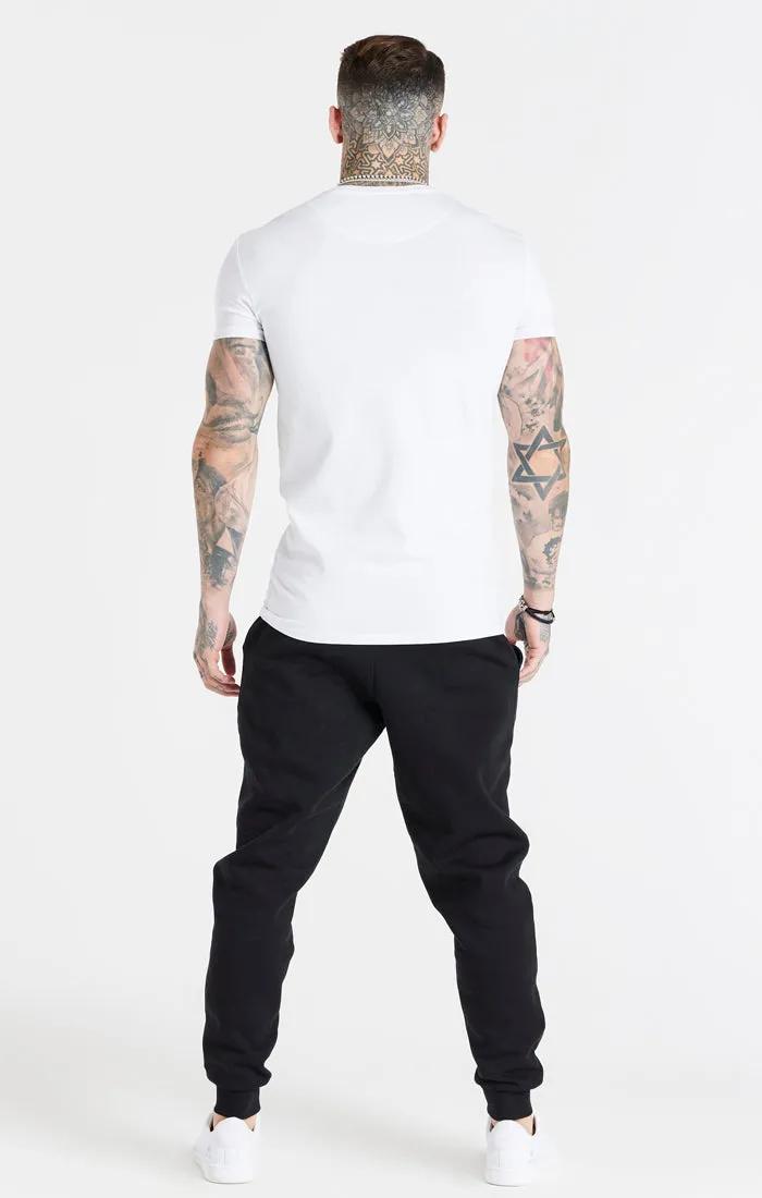 White Essential Muscle Fit T-Shirt sold by Siksilk product image thumbnail 5