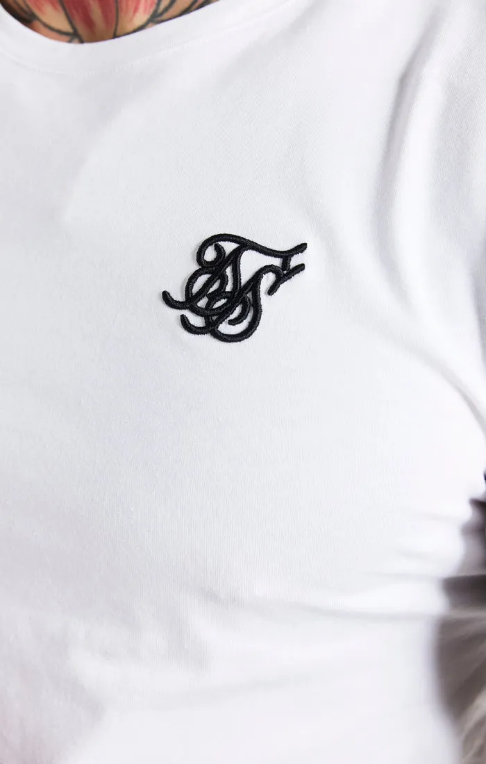 White Essential Muscle Fit T-Shirt sold by Siksilk product image thumbnail 2