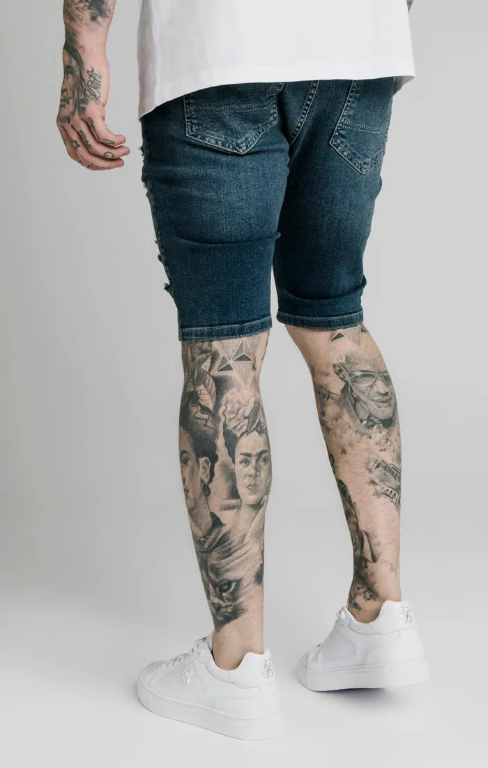 Midstone Skinny Distressed Denim Short sold by Siksilk product image thumbnail 3