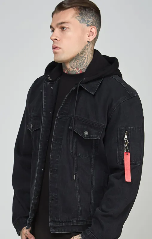 Denim Flight Jacket sold by Siksilk