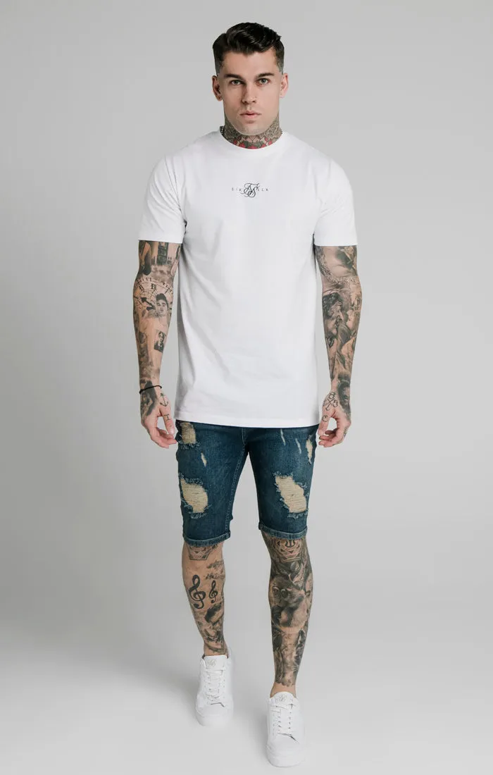 Midstone Skinny Distressed Denim Short sold by Siksilk product image thumbnail 4