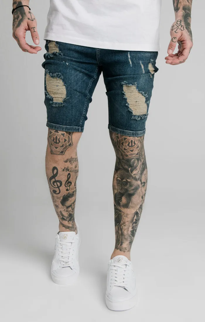 Midstone Skinny Distressed Denim Short sold by Siksilk product image thumbnail 2