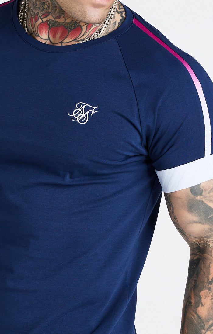 Navy Elastic Cuff T-Shirt sold by Siksilk product image thumbnail 2