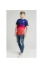 Illusive London Sunset Fade Tee - Navy,Pink & Orange sold by Siksilk