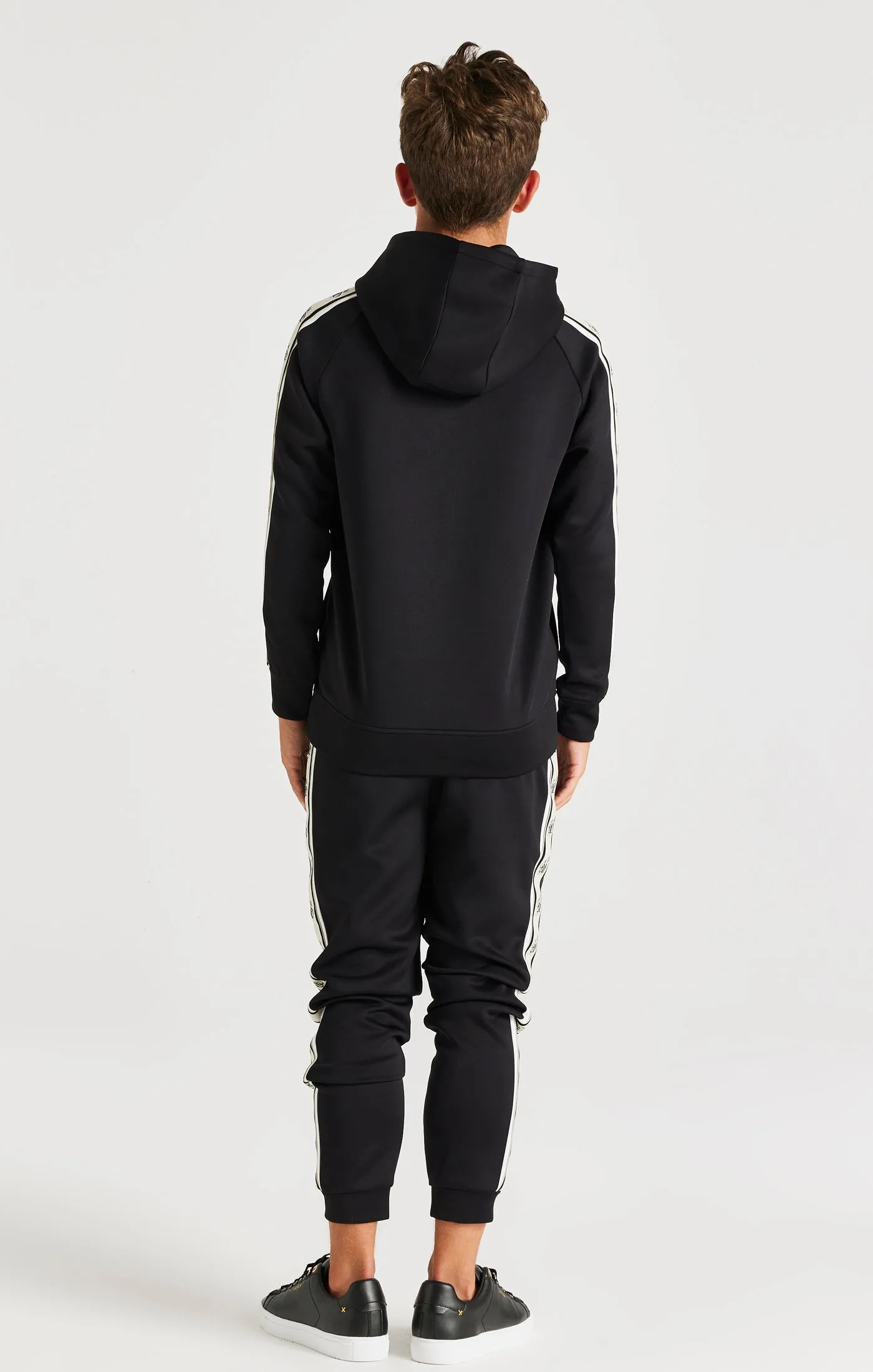 SikSilk Cali Tape Overhead Hoodie - Black sold by Siksilk product image thumbnail 5