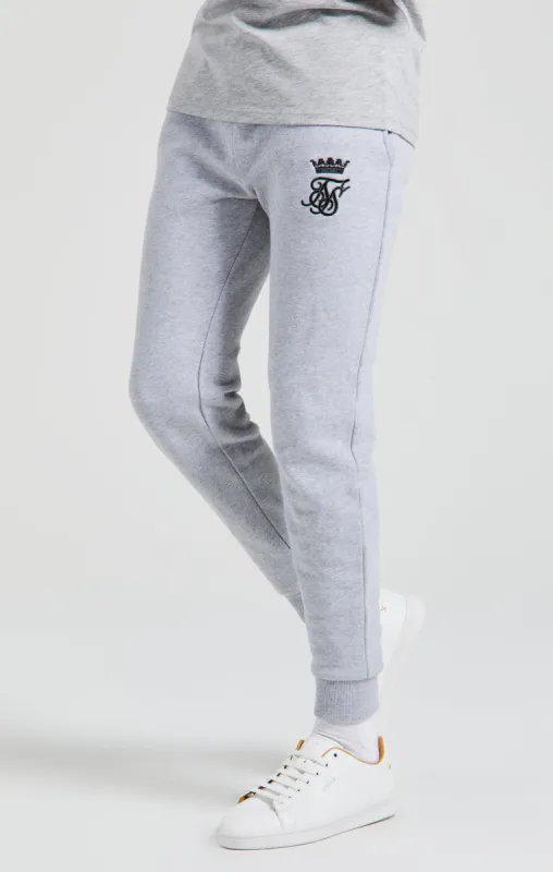Boys Messi x SikSilk Grey Marl Fleece Pant sold by Siksilk