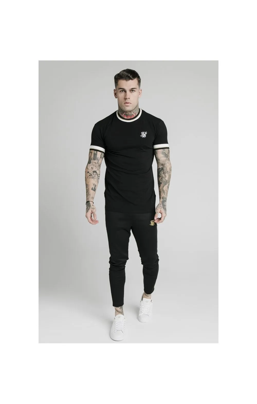 SikSilk S/S Deluxe Straight Hem Tee - Black sold by Siksilk product image thumbnail 4