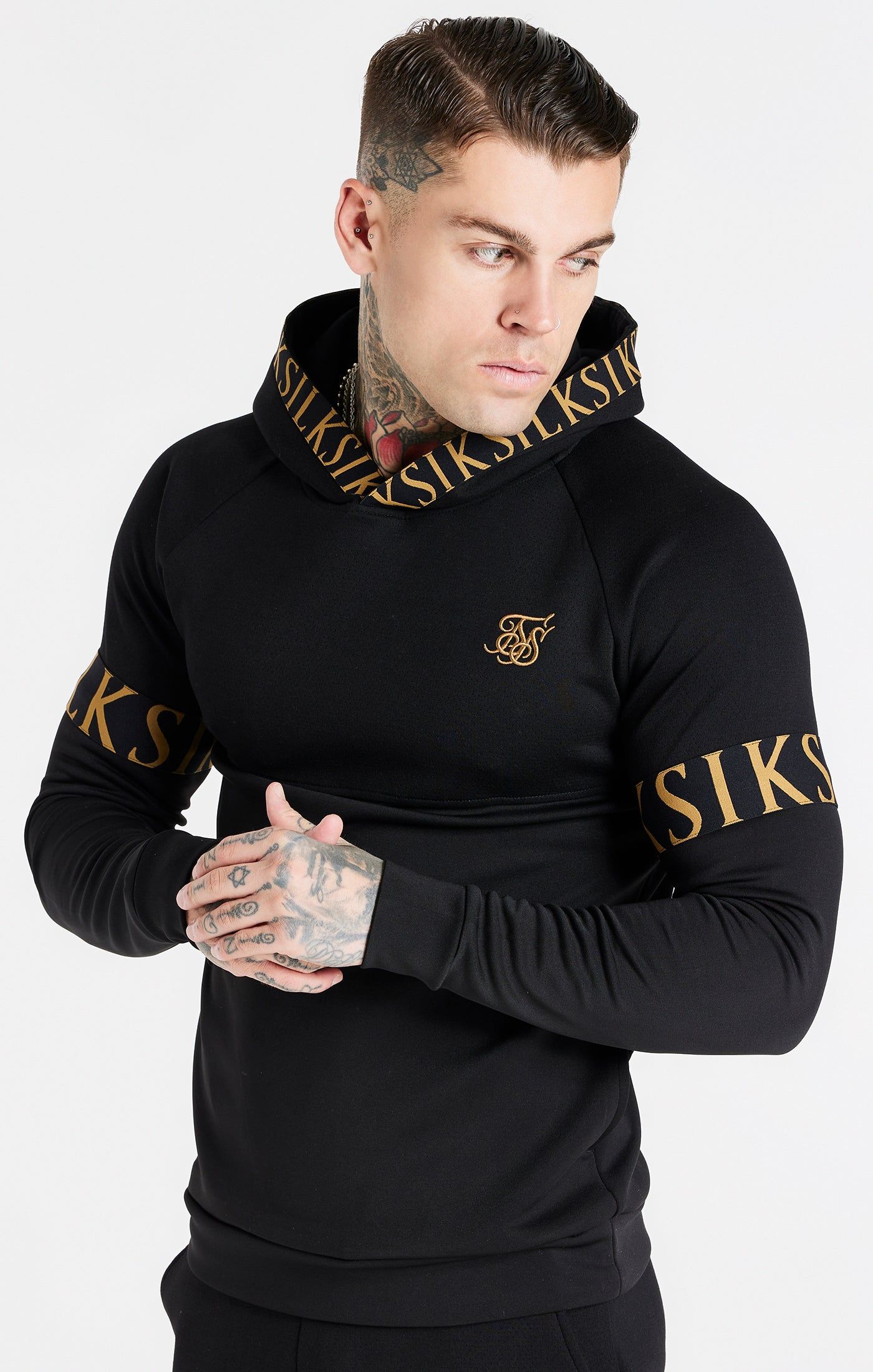 Black Dynamic Overhead Hoodie sold by Siksilk
