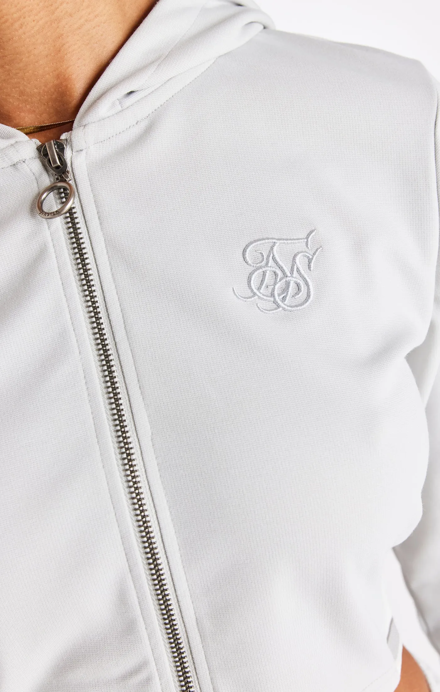 SikSilk Elevate Cropped Hoodie - Light Grey sold by Siksilk product image thumbnail 2