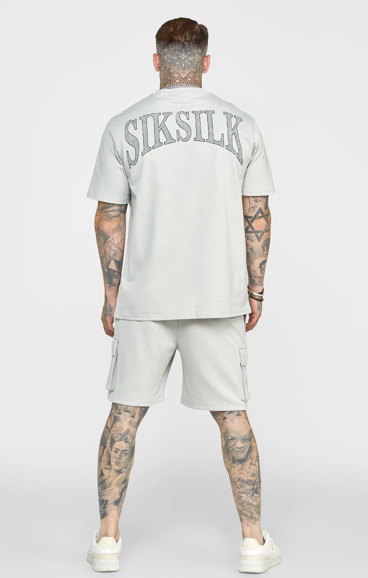 Grey Varsity Oversized T-Shirt sold by Siksilk product image thumbnail 5