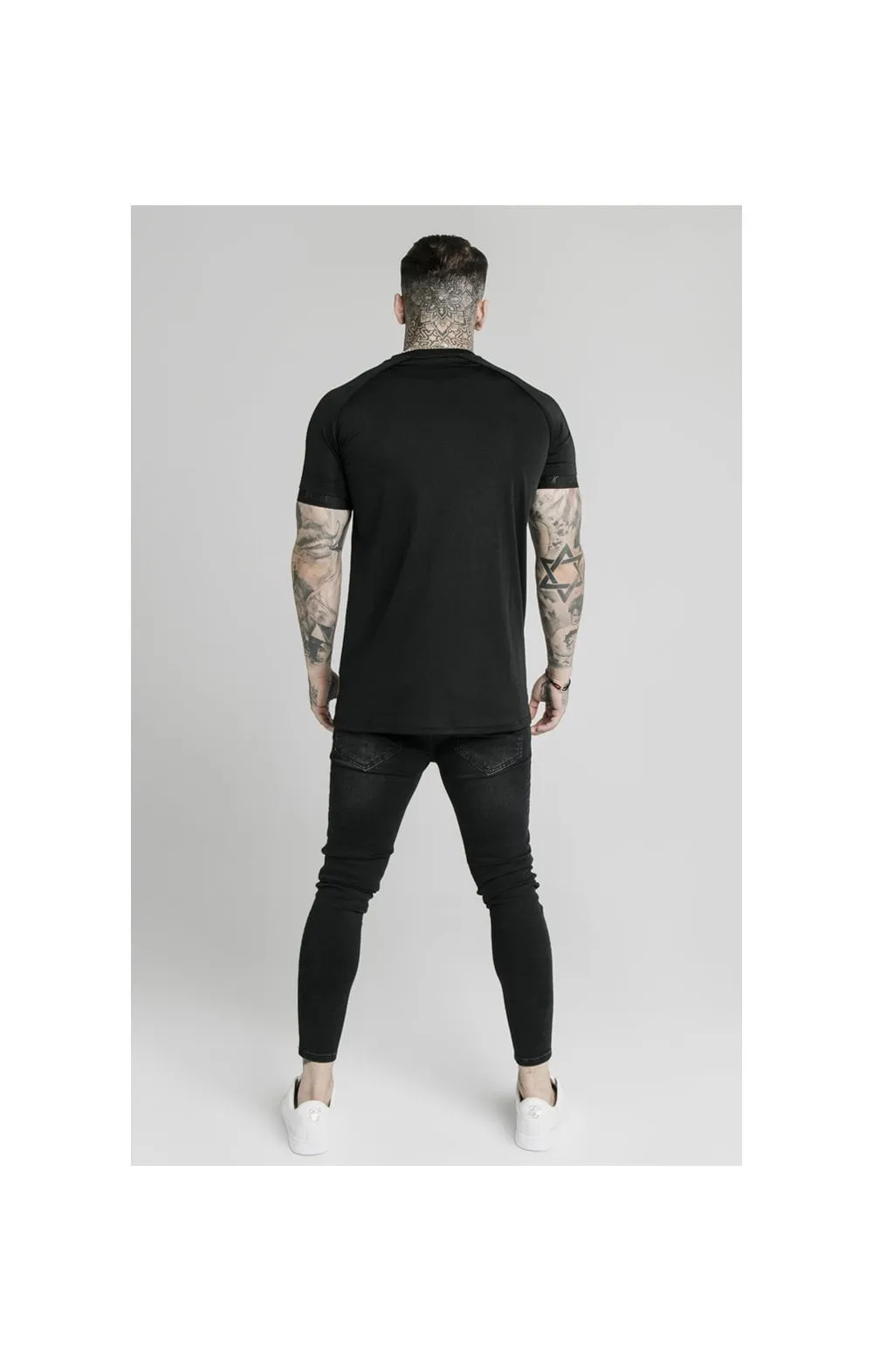 SikSilk Stretch Tee - Black sold by Siksilk product image thumbnail 4