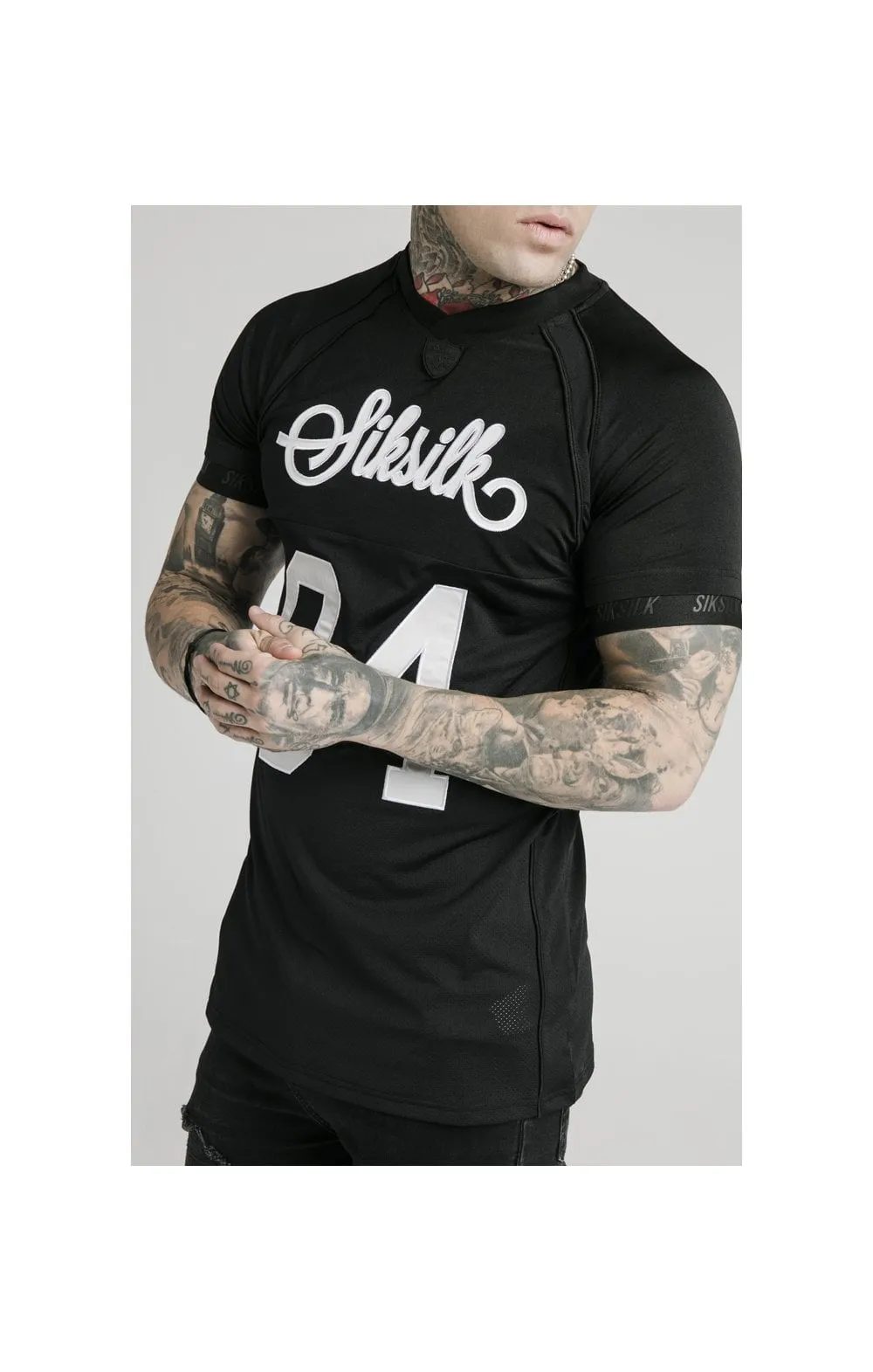 SikSilk Stretch Tee - Black sold by Siksilk product image thumbnail 2