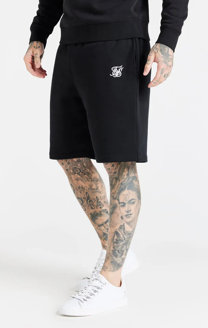 Black Essential Embroidered Short sold by Siksilk