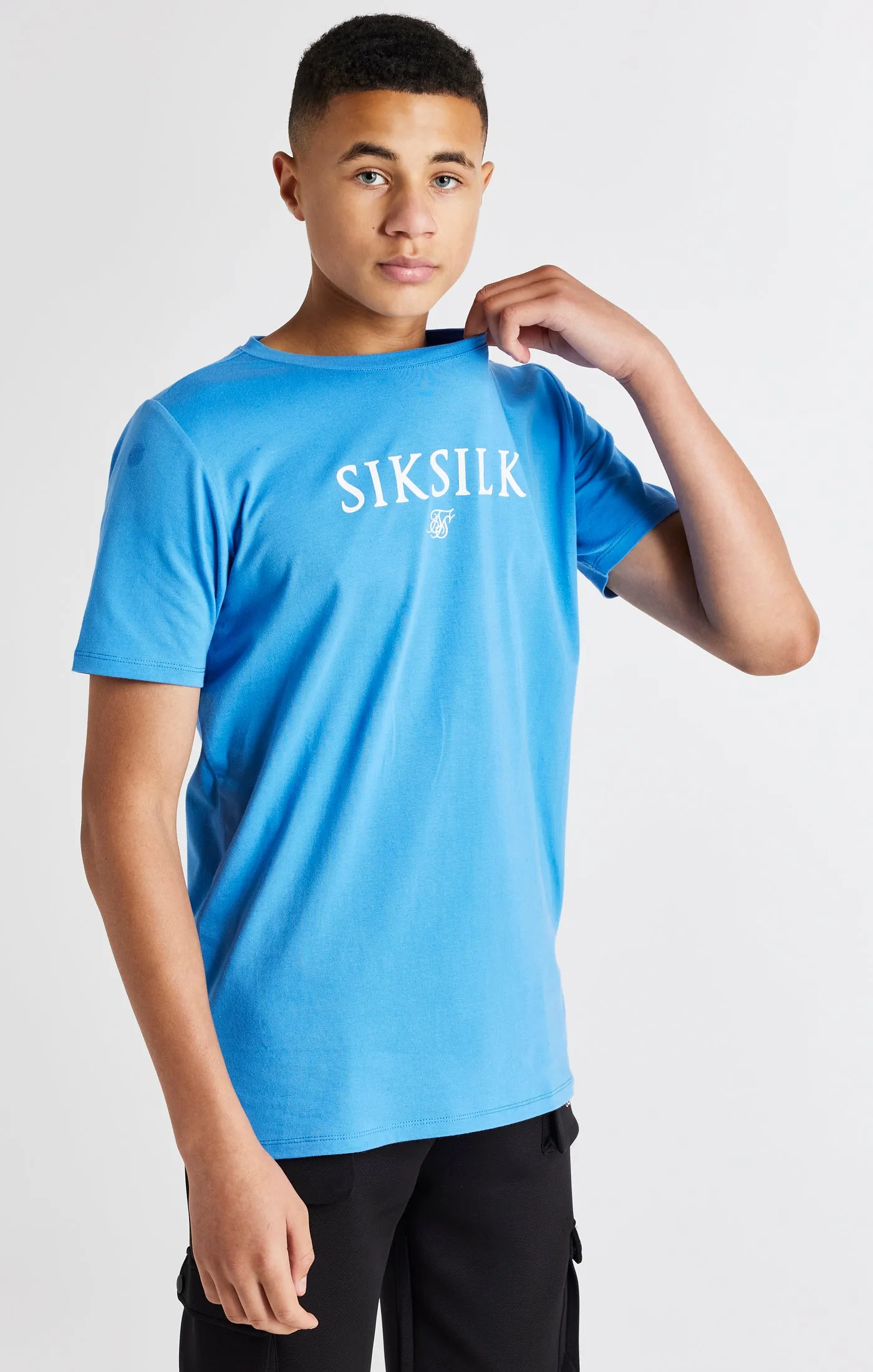 Boys Blue Branded Tee sold by Siksilk