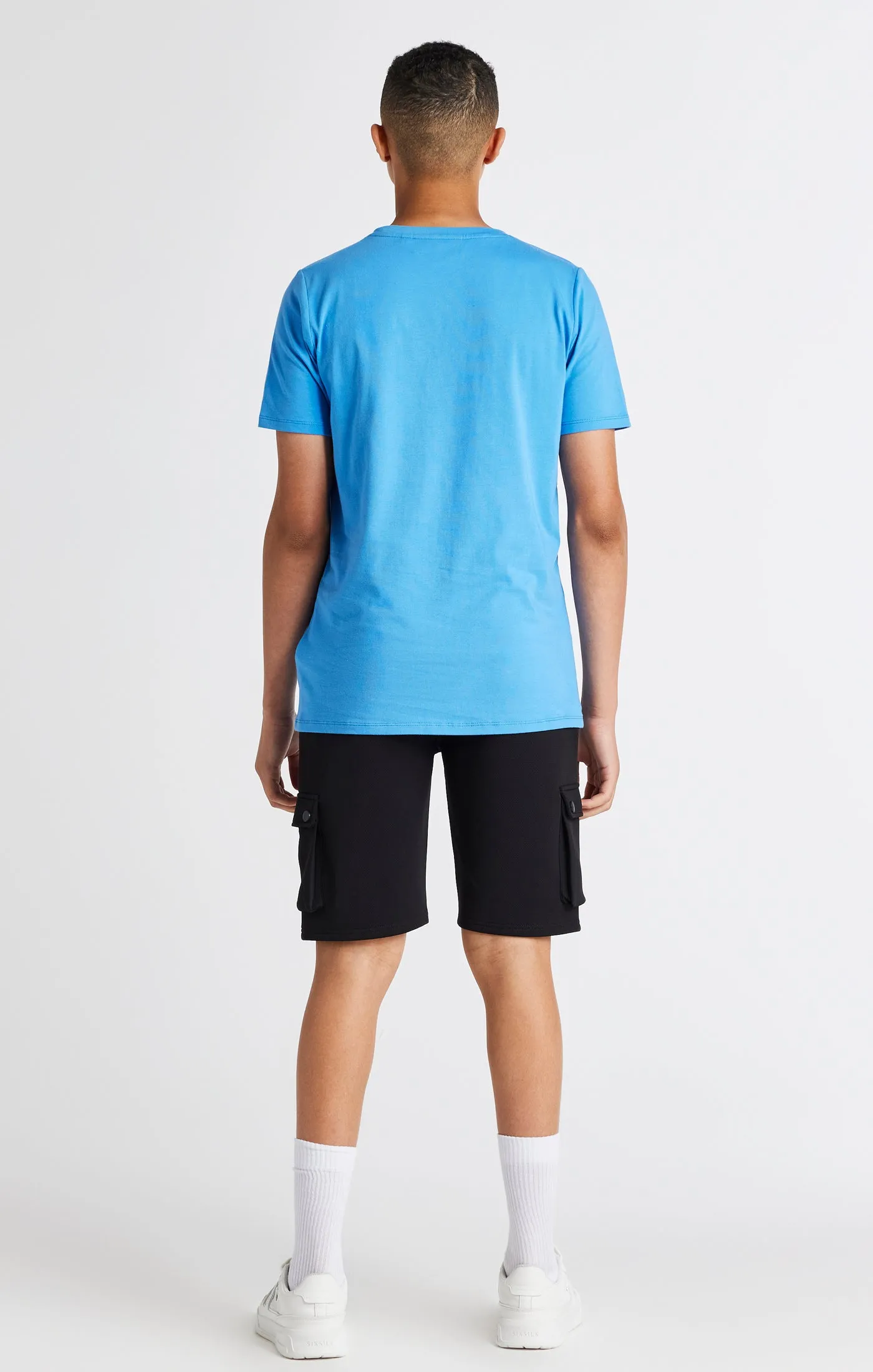 Boys Blue Branded Tee sold by Siksilk product image thumbnail 5