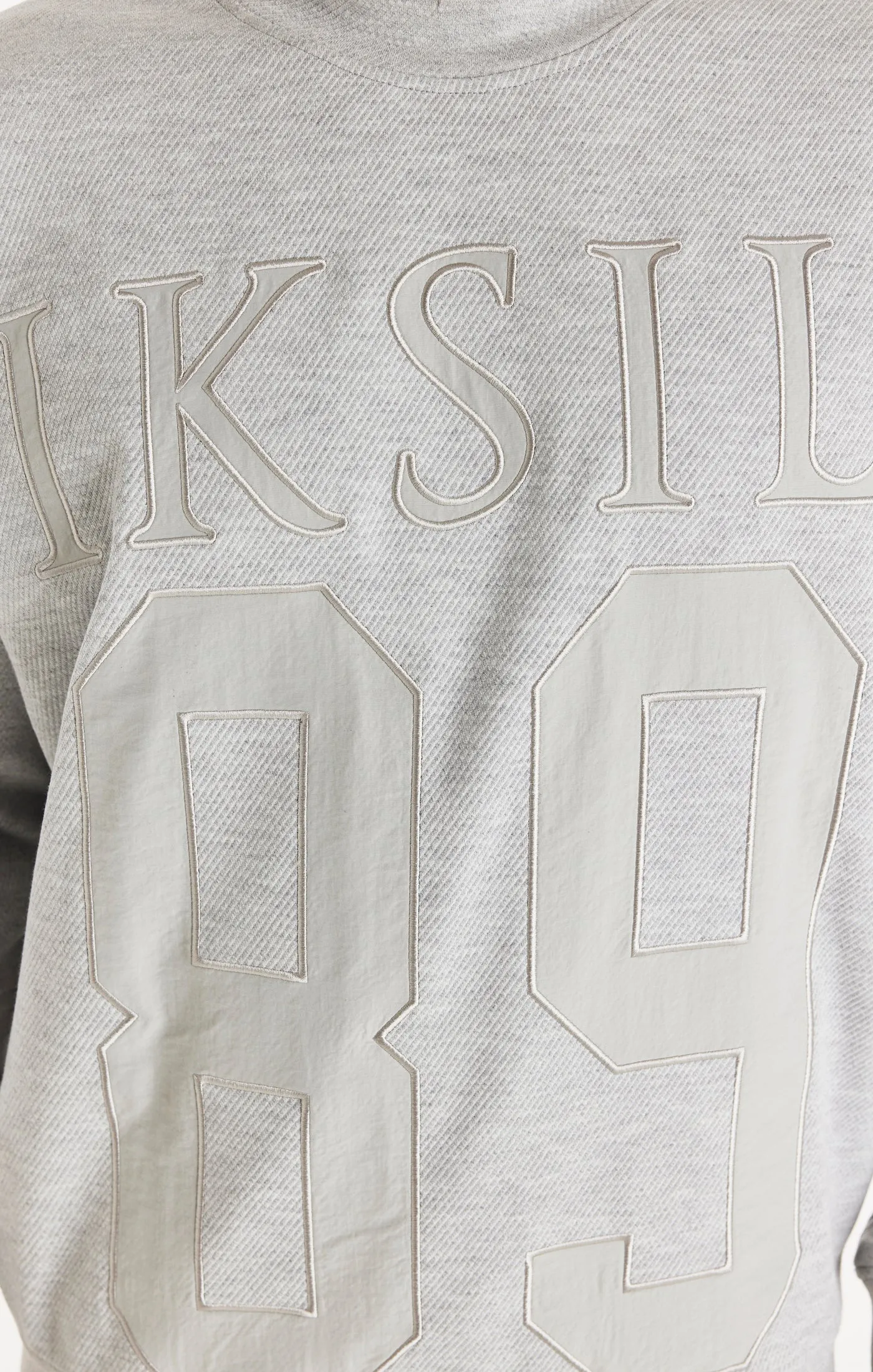 SikSilk Textured 89 Sweater - Grey Marl sold by Siksilk product image thumbnail 2