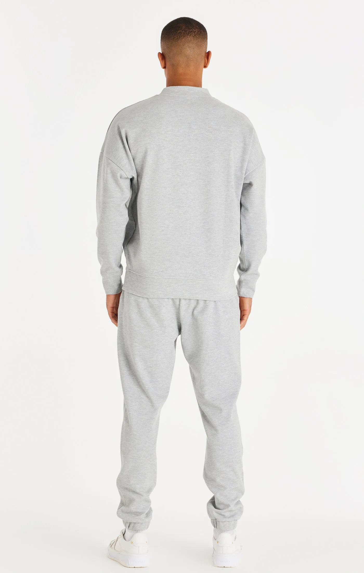 SikSilk Textured 89 Sweater - Grey Marl sold by Siksilk product image thumbnail 5