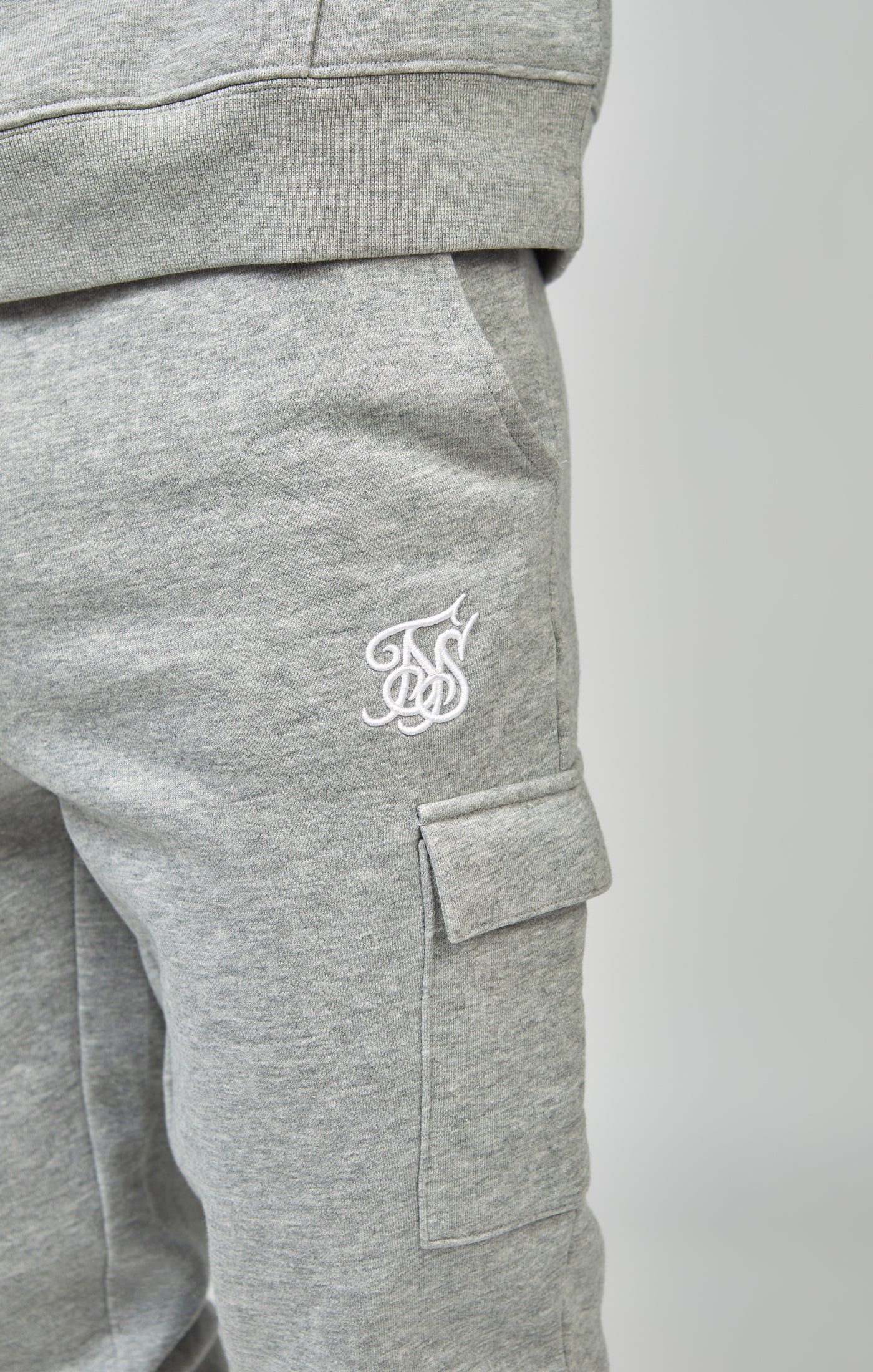 Boys Grey Essentials Cargo Jogger sold by Siksilk product image thumbnail 6