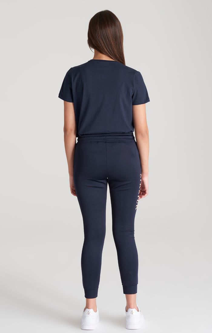 Girls Navy Logo Boyfriend T-Shirt sold by Siksilk product image thumbnail 7