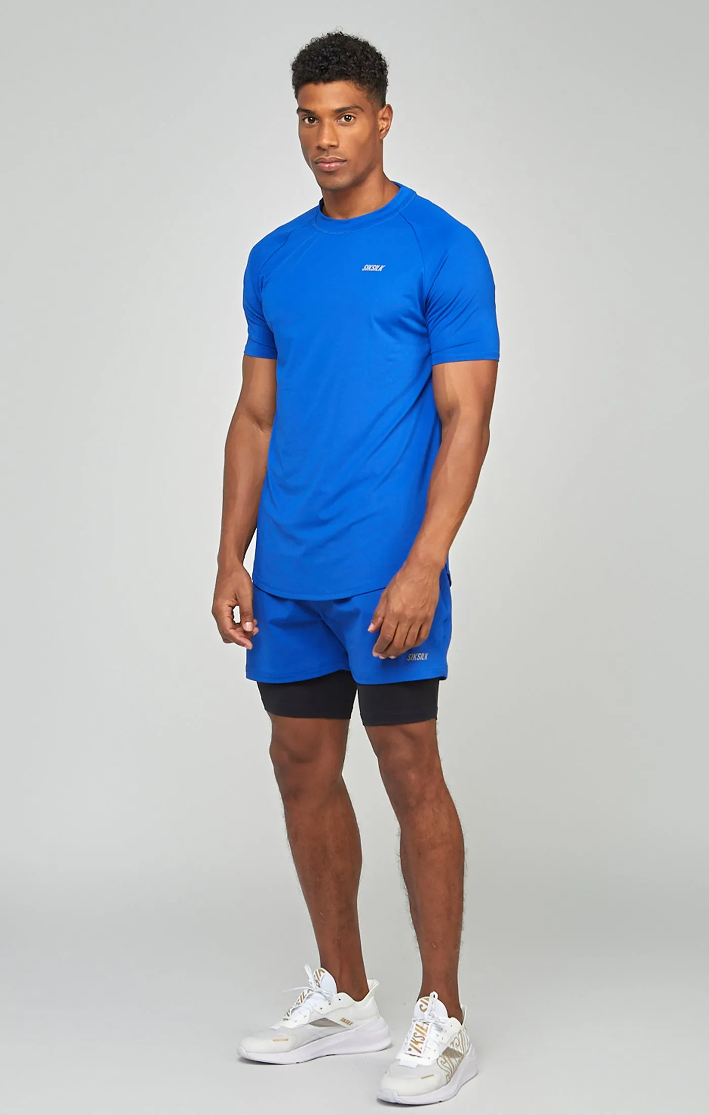 Blue Sports Dual Layer Short sold by Siksilk product image thumbnail 3