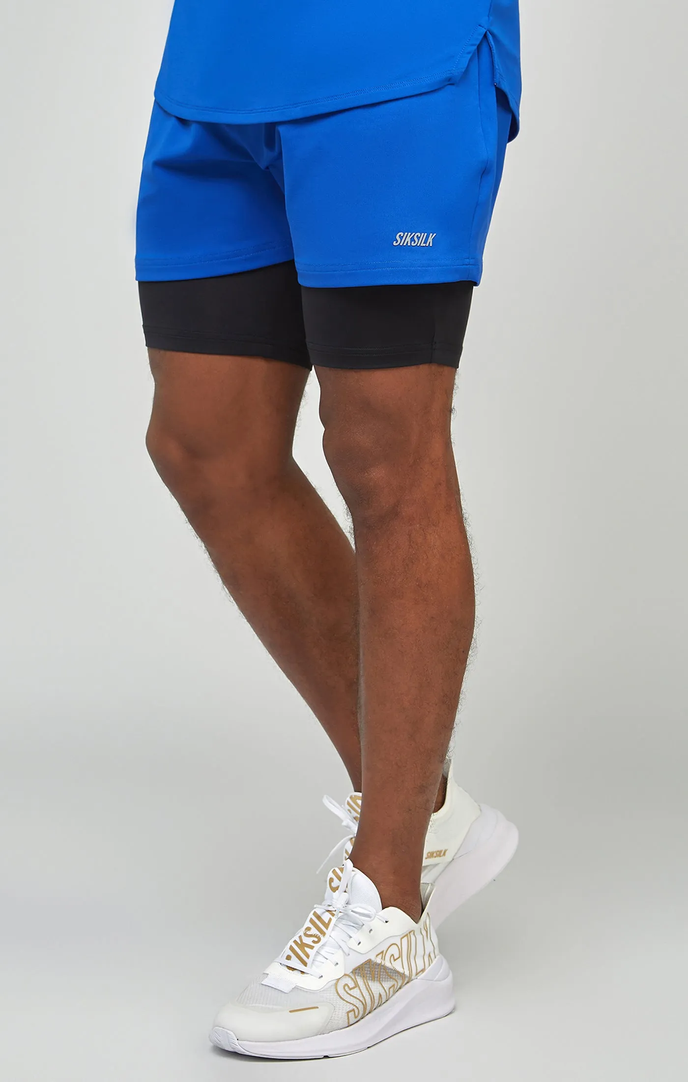 Blue Sports Dual Layer Short sold by Siksilk