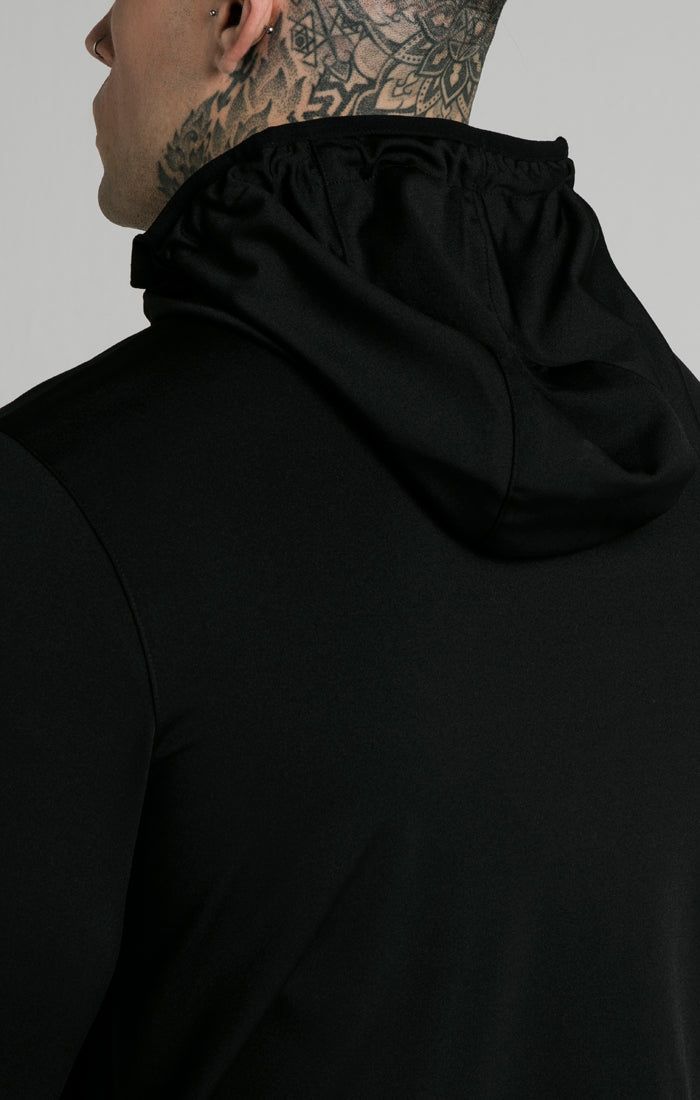 Black Zip Through Hoodie sold by Siksilk product image thumbnail 4