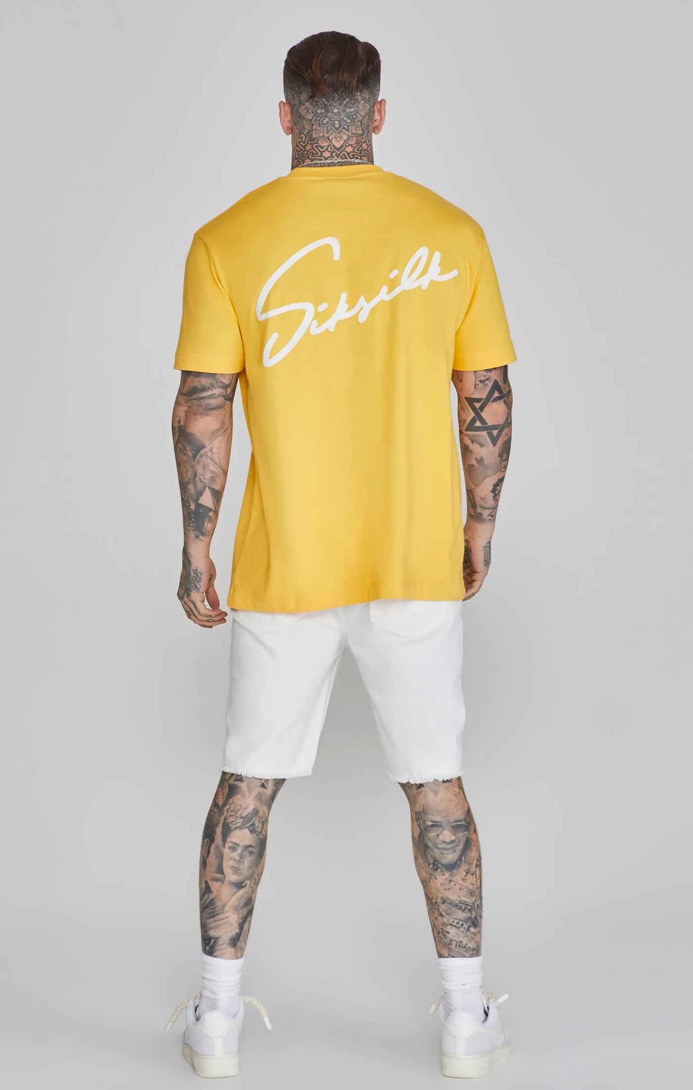 Yellow Script T-Shirt sold by Siksilk product image thumbnail 5