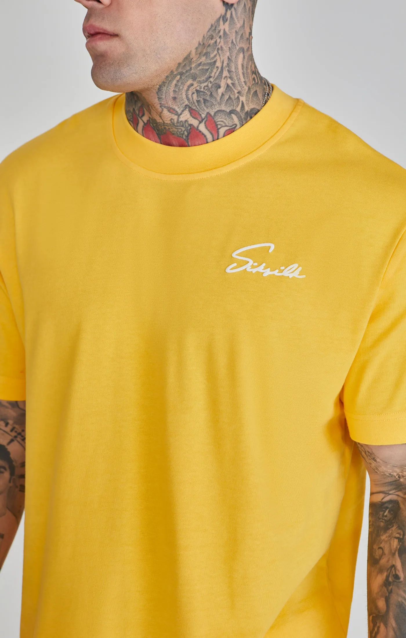 Yellow Script T-Shirt sold by Siksilk product image thumbnail 3