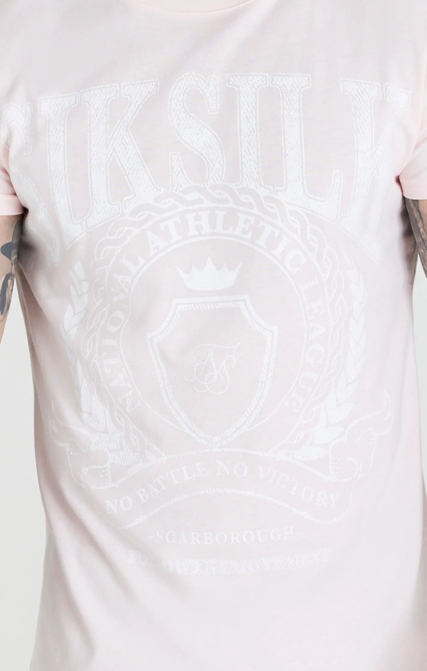 Pink Varsity Boxy Fit T-Shirt sold by Siksilk product image thumbnail 2