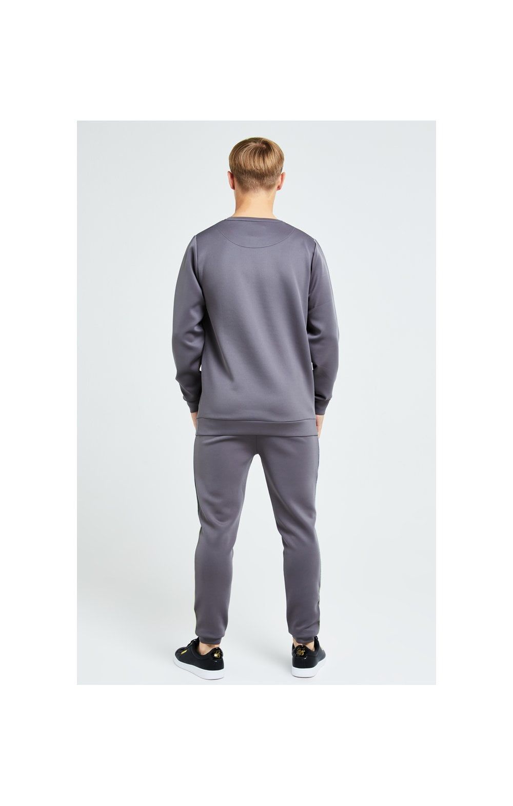 Illusive London Blaze Crew Sweater - Dark Grey & Lime sold by Siksilk product image thumbnail 5