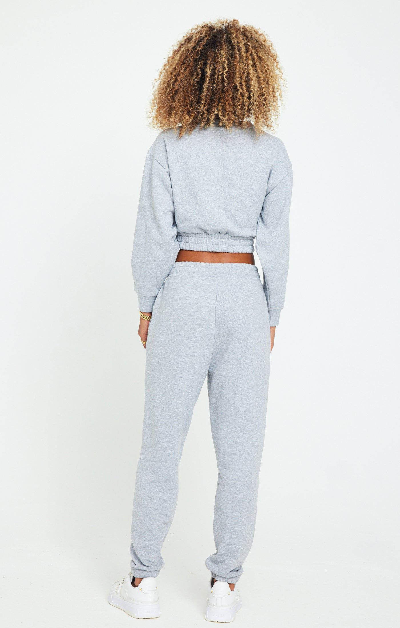 Grey Marl Cropped Sweatshirt sold by Siksilk product image thumbnail 7