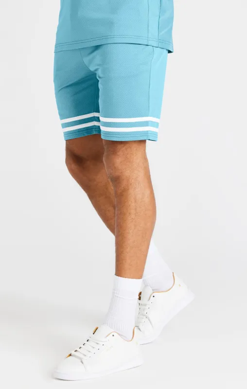 Teal Relaxed Mesh Short sold by Siksilk