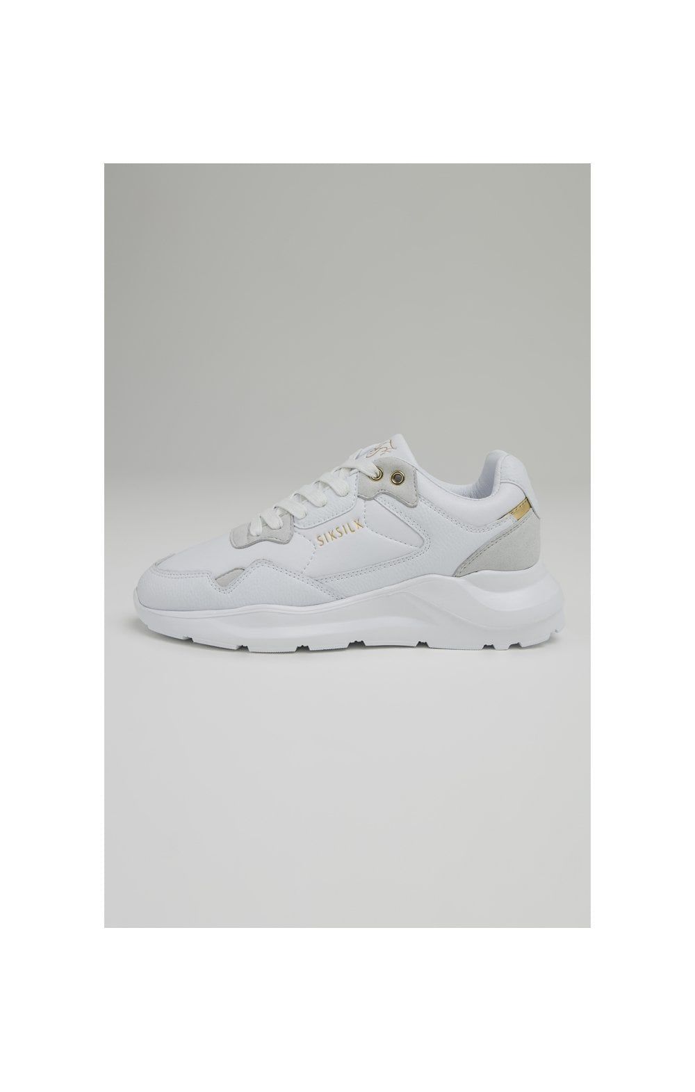 White Chunky Running Trainer sold by Siksilk