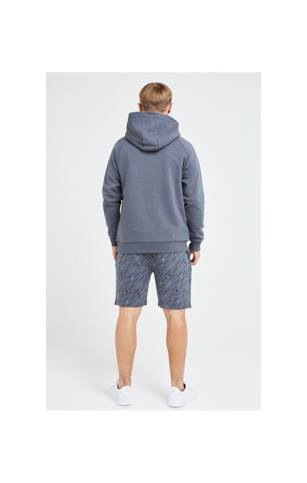 Illusive London Monogram Aop Hoodie - Grey sold by Siksilk product image thumbnail 4