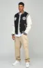 Black Varsity Jacket sold by Siksilk