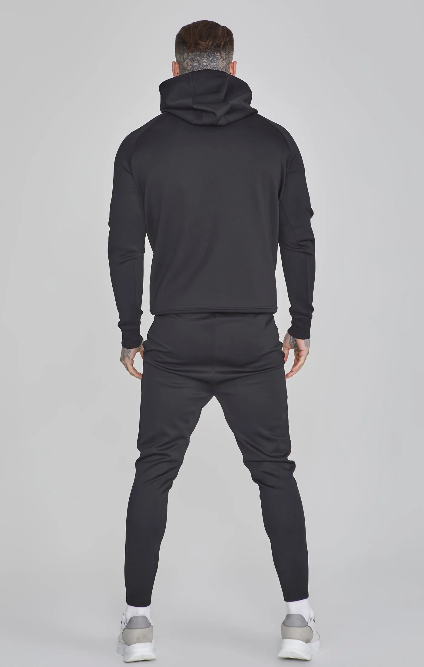 Black Muscle Fit Hoodie sold by Siksilk product image thumbnail 5