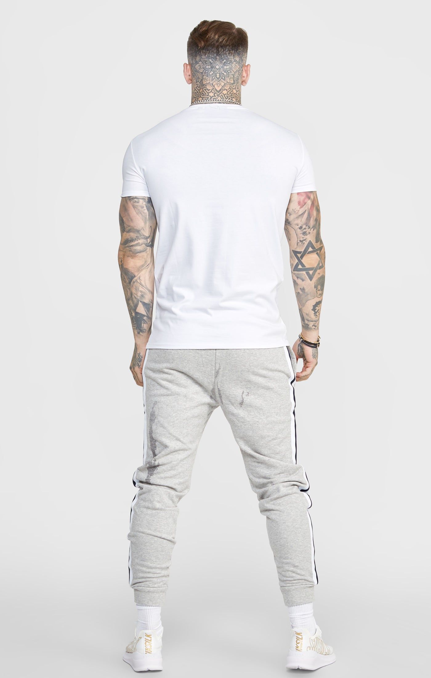 Black Twin Pack Muscle Fit T-Shirt sold by Siksilk product image thumbnail 6