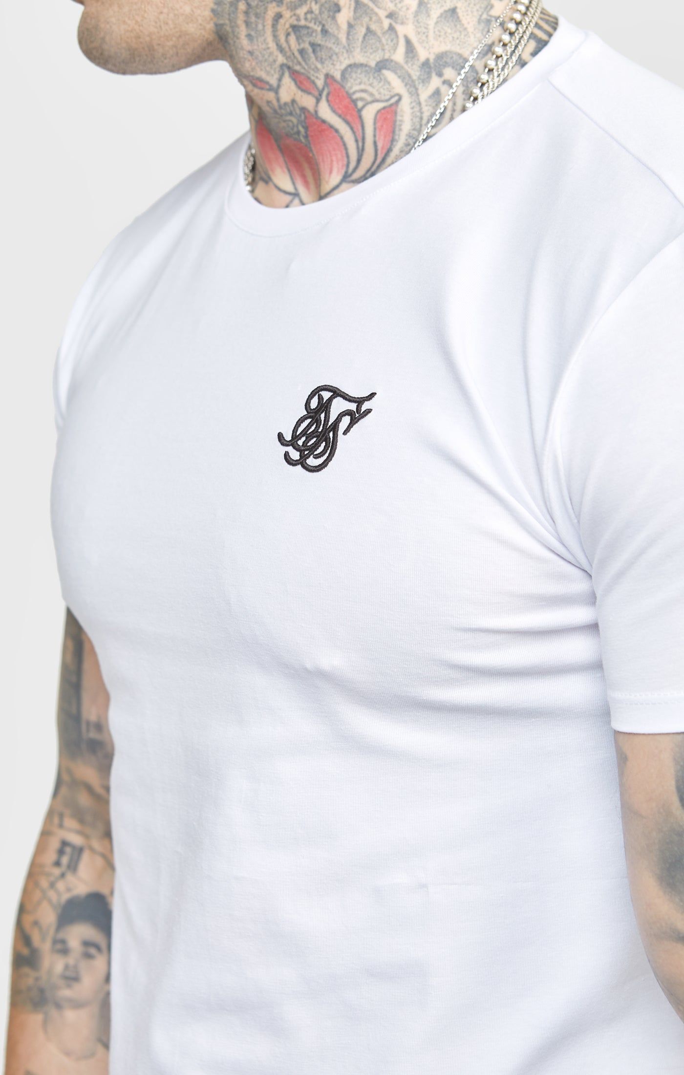 Black Twin Pack Muscle Fit T-Shirt sold by Siksilk product image thumbnail 3