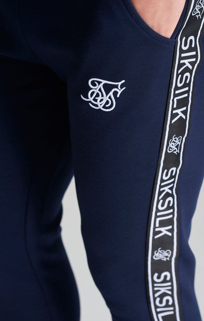 Boys Navy Poly Taped Tracksuit sold by Siksilk product image thumbnail 11