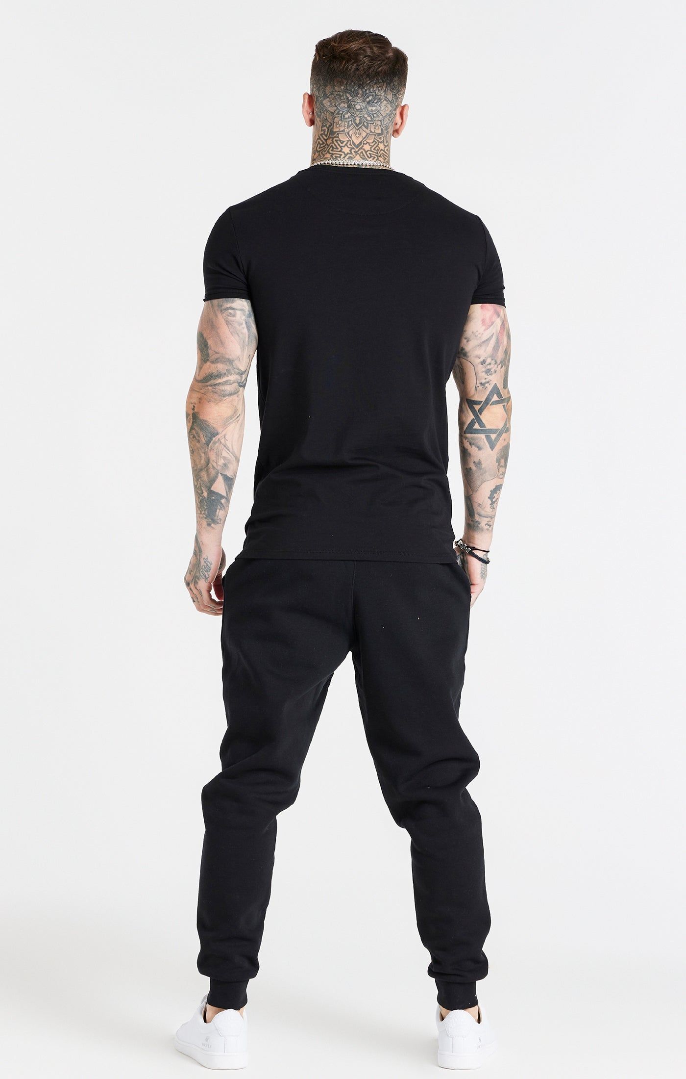 Black Twin Pack Muscle Fit T-Shirt sold by Siksilk product image thumbnail 11
