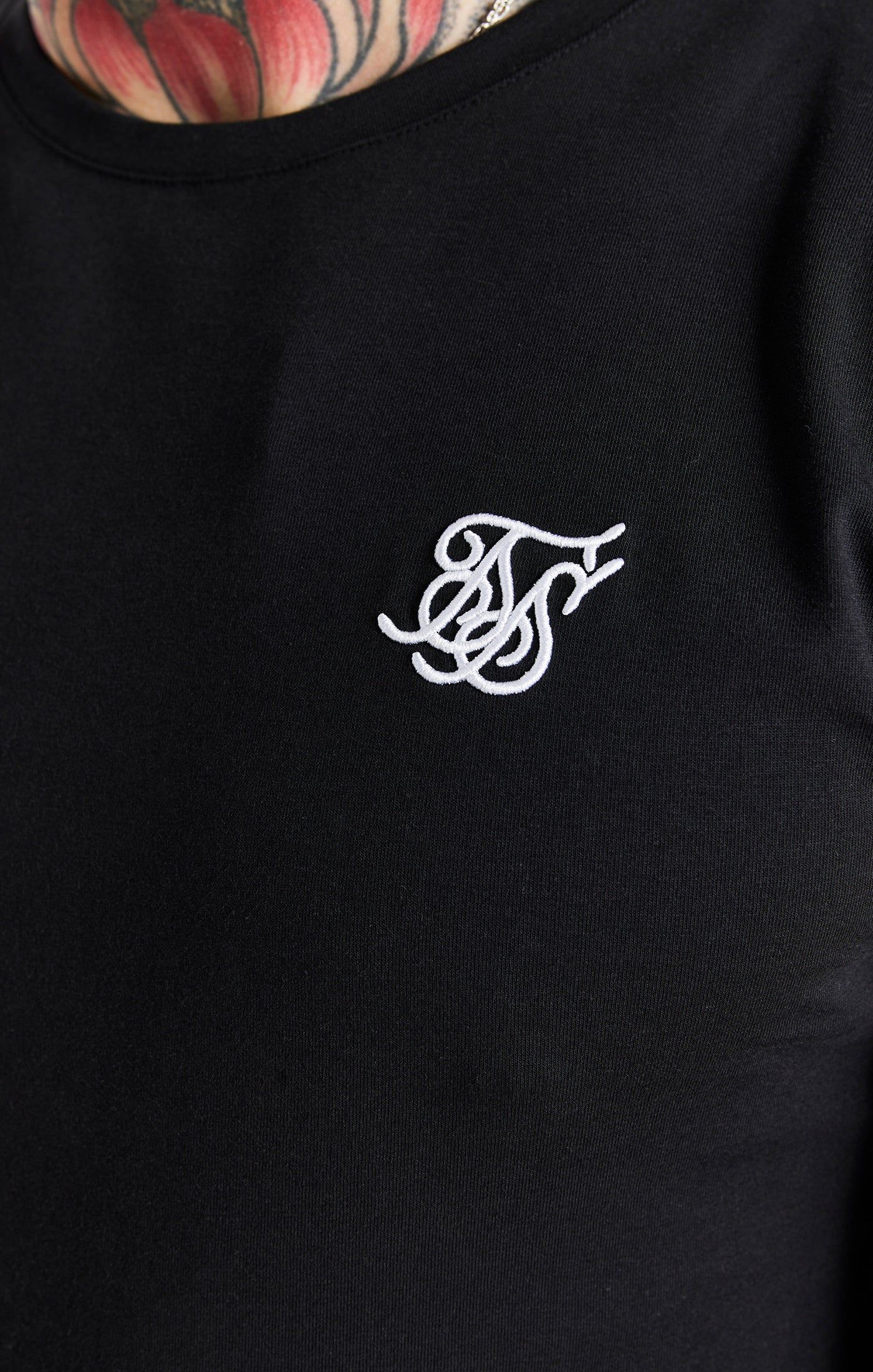 Black Twin Pack Muscle Fit T-Shirt sold by Siksilk product image thumbnail 8