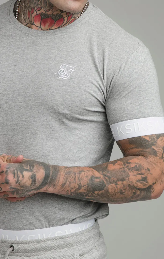 Grey Elastic Cuff T-Shirt sold by Siksilk product image thumbnail 2